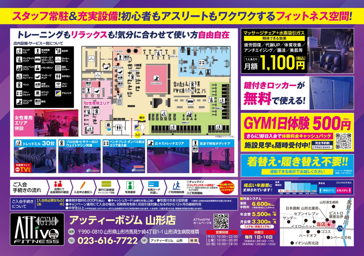AttivoGym山形店フライヤーB