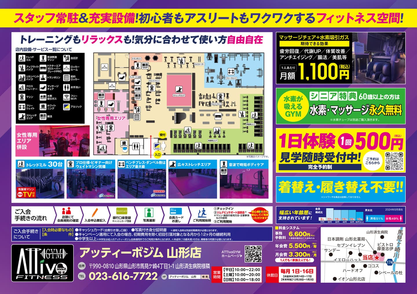 AttivoGym山形店フライヤーB